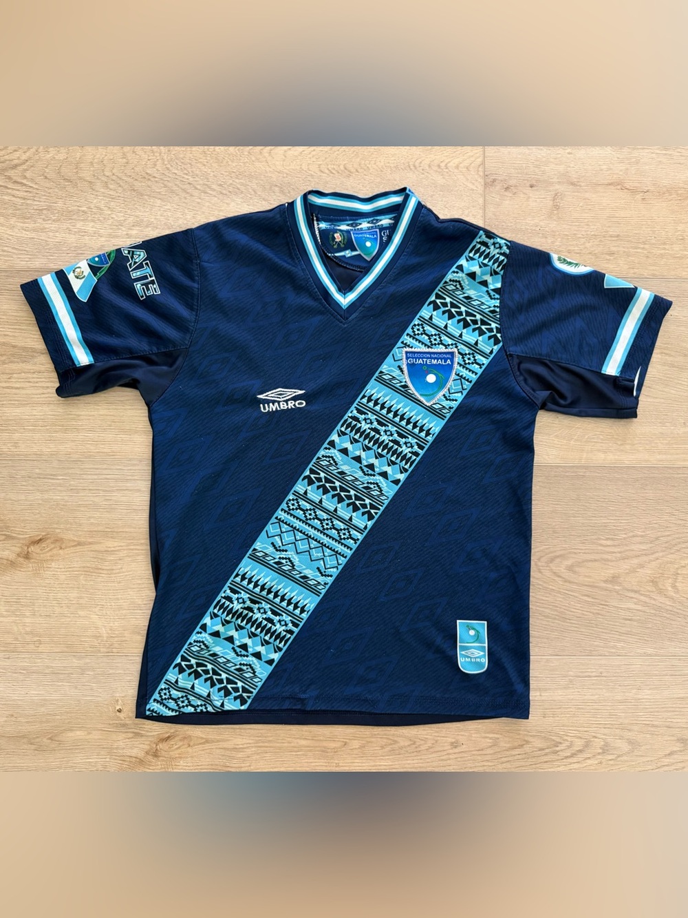 Umbro Guatemala 2023/24 Away Soccer Jersey Small Navy